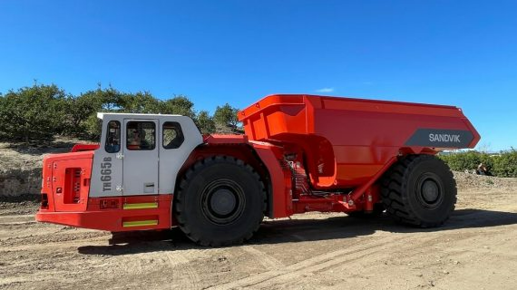 Sandvik’s largest-capacity BEV truck for underground arrives in Western Australia