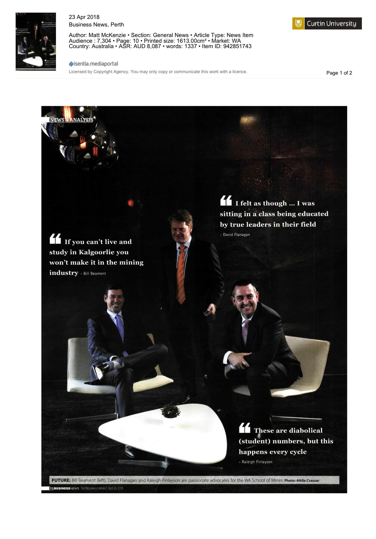 Centre Of Excellence for the Resource Sector