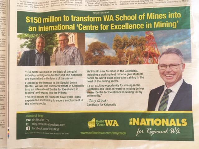 150 Million dollars to transform WASM into an ‘international Centre for Mining Excellence