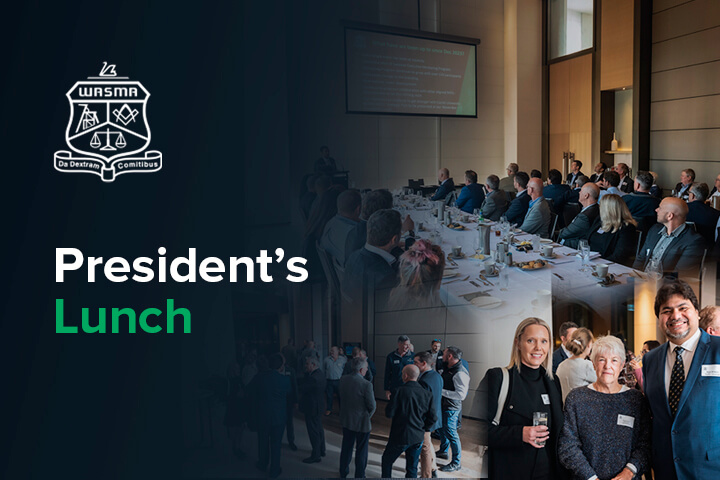 President’s Lunch update – exciting developments ahead!
