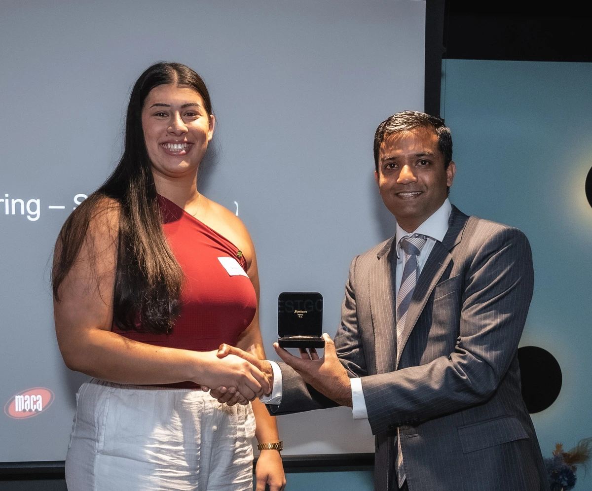 Shayera Allen receives 2025 WASMA Gold Medal