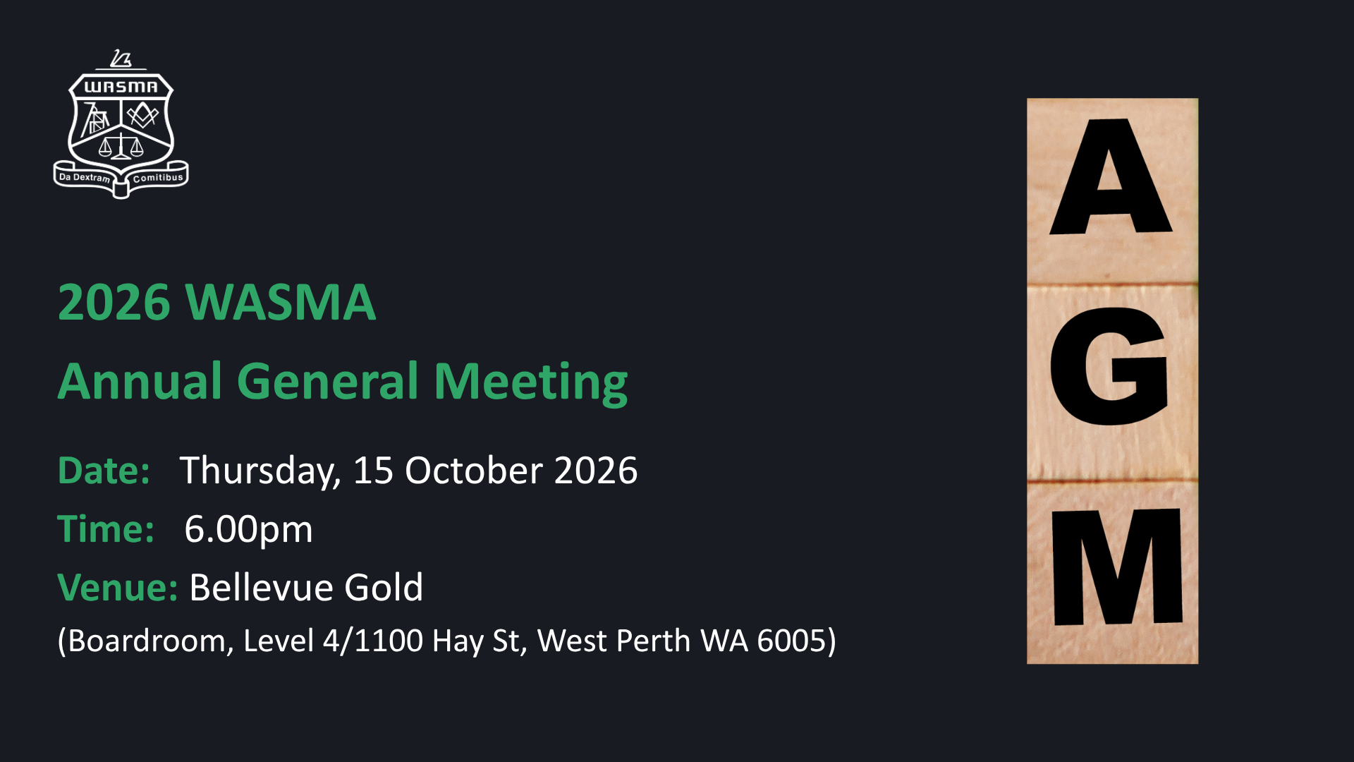 2026 WA School of Mines AGM Notice
